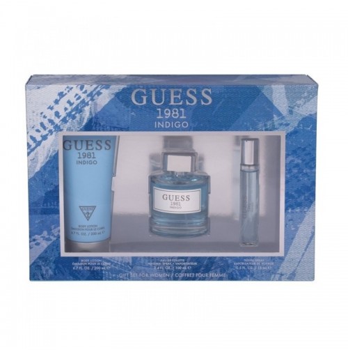 GUESS 1981 INDIGO 100ML GIFT SET 3PC FOR WOMEN BY GUESS